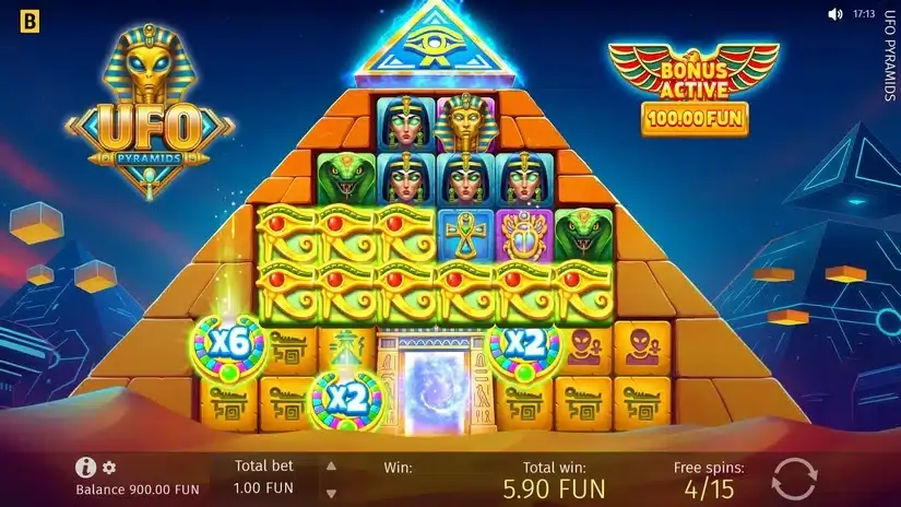 UFO Pyramids slot screenshot 4