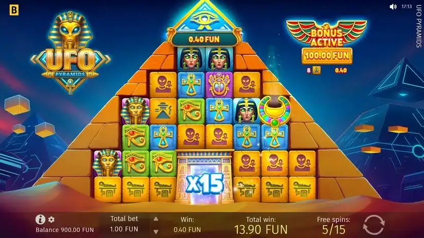 UFO Pyramids slot screenshot 5