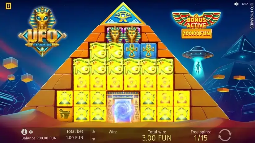 UFO Pyramids slot screenshot 3