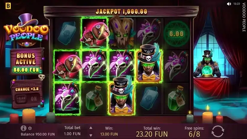 Voodoo People slot screenshot 