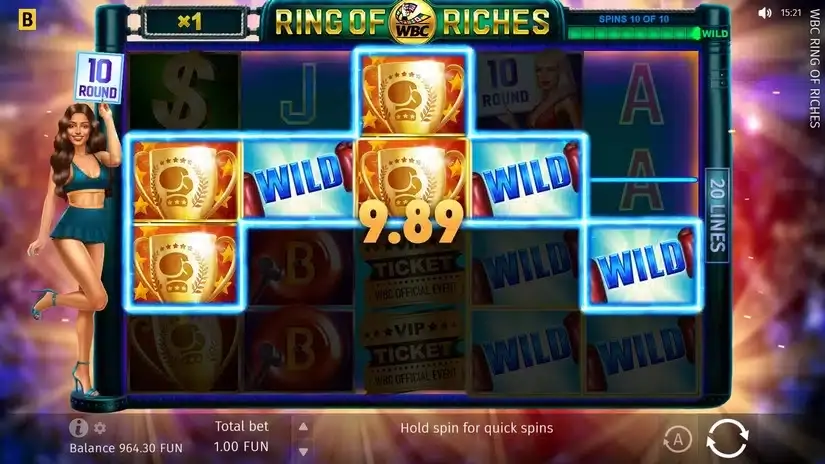 WBC Ring Of Riches slot screenshot 