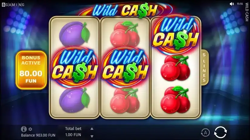 Wild Cash slot screenshot 3