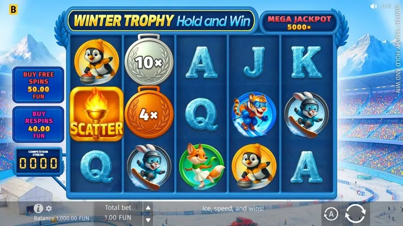 Winter Trophy Hold and Win slot screenshot 1