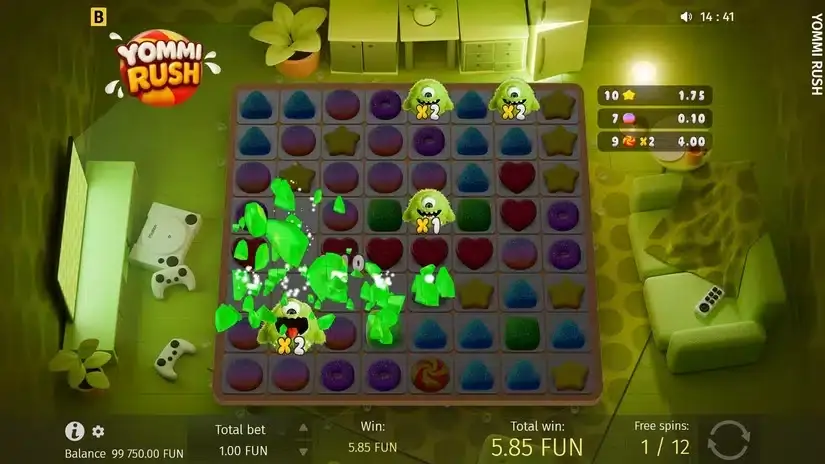 Yommi Rush slot screenshot 
