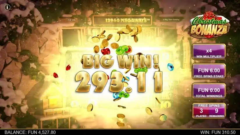 Christmas Bonanza slot screenshot 