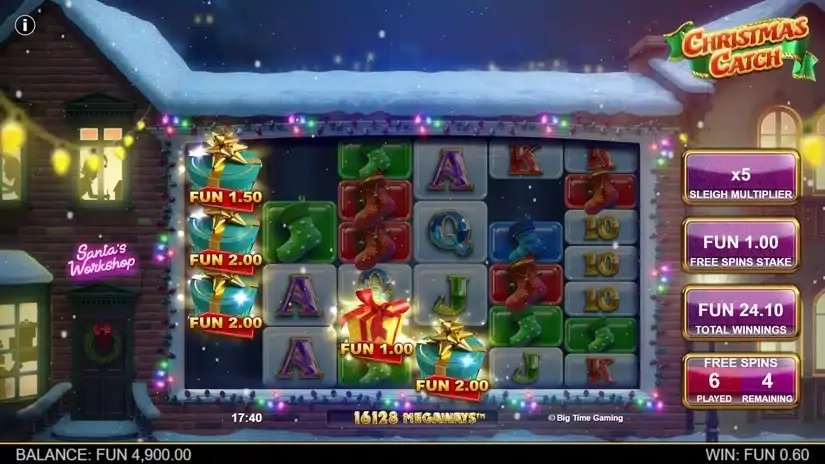 Christmas Catch slot screenshot 
