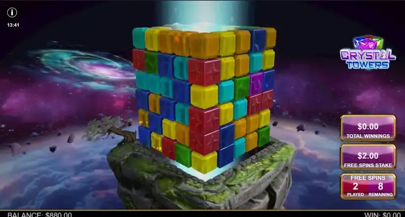 Crystal Towers slot screenshot 2