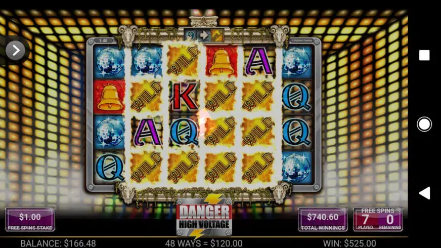 Danger High Voltage slot screenshot 