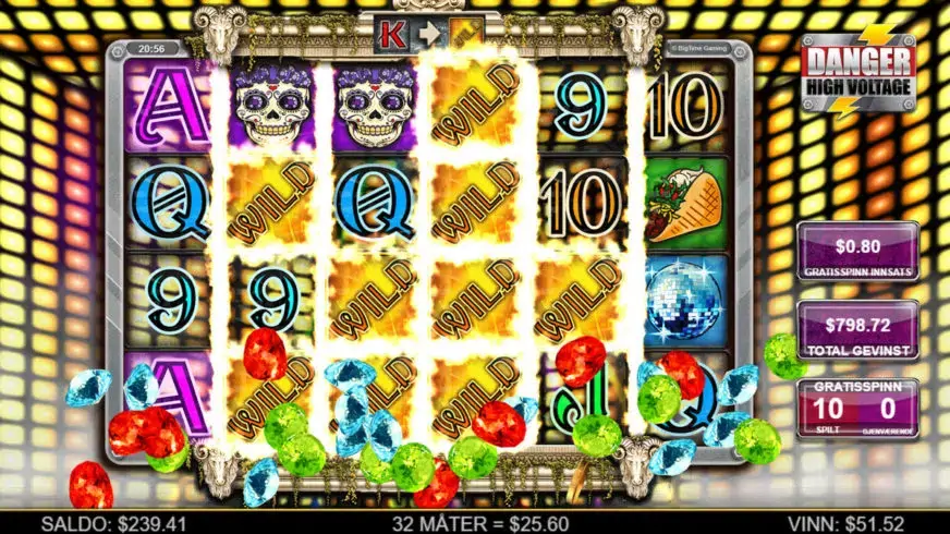Danger High Voltage slot screenshot 