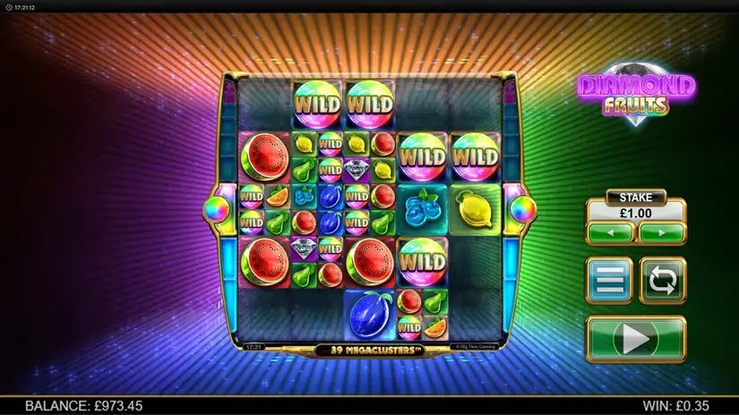 Diamond Fruits Megaclusters slot screenshot 3