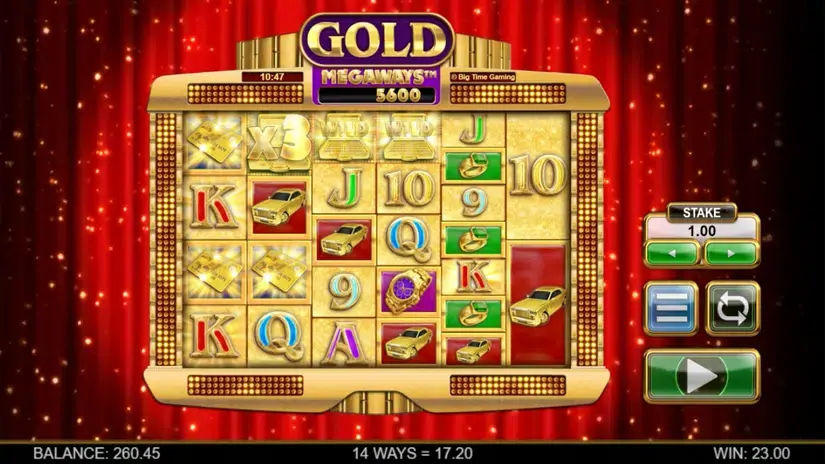 Gold Megaways slot screenshot 3