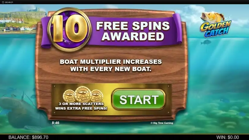 Golden Catch slot screenshot 3