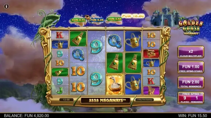 Golden Goose Megaways slot screenshot 