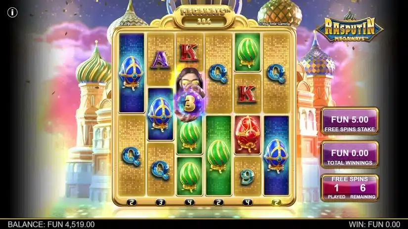 Rasputin Megaways slot screenshot 4