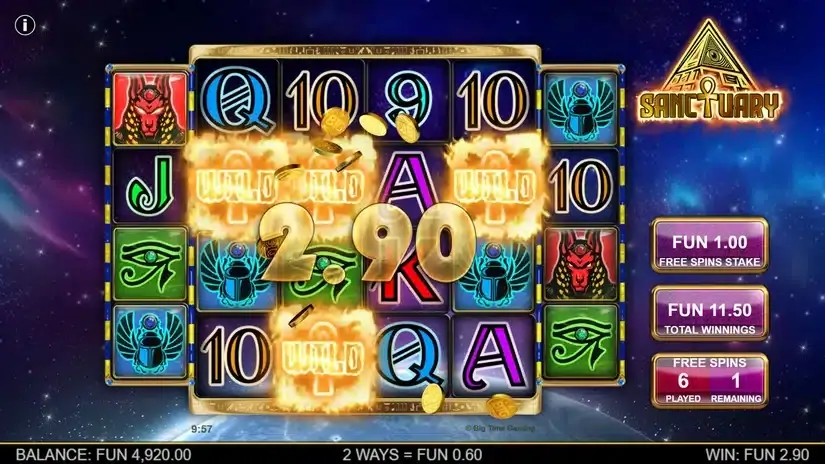 Sanctuary slot screenshot 5