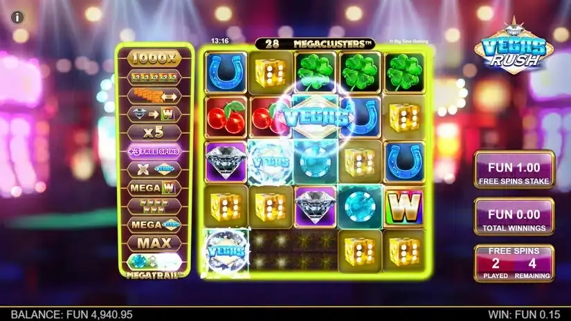 Vegas Rush slot screenshot 3