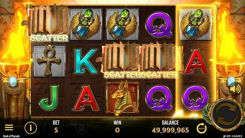 Book of Pharaoh slot screenshot 2