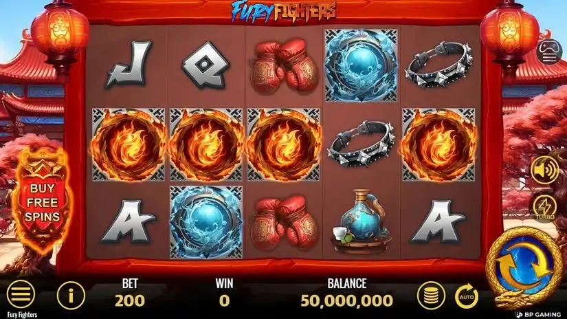Fury Fighters slot screenshot 