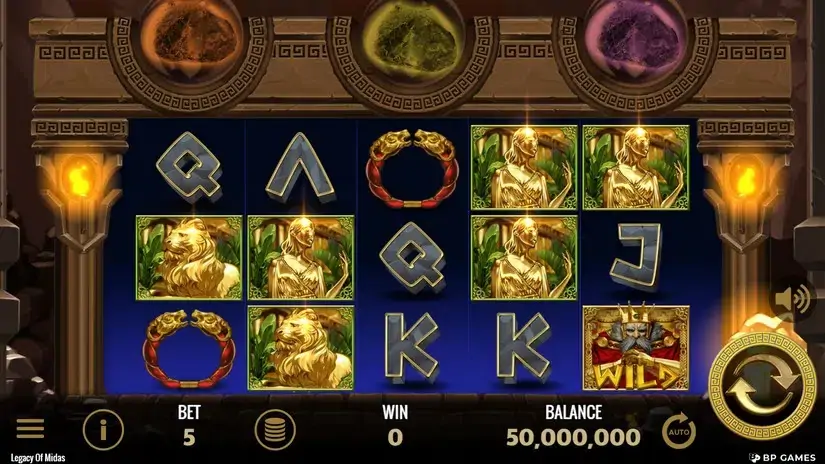 Legacy of Midas slot screenshot 1