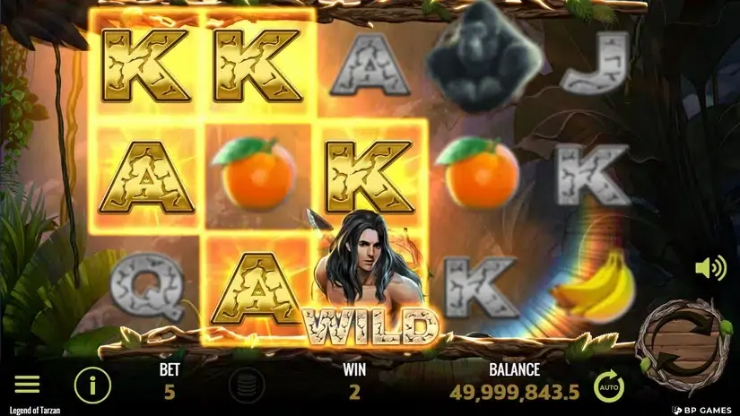 Legend of Tarzan slot screenshot 4