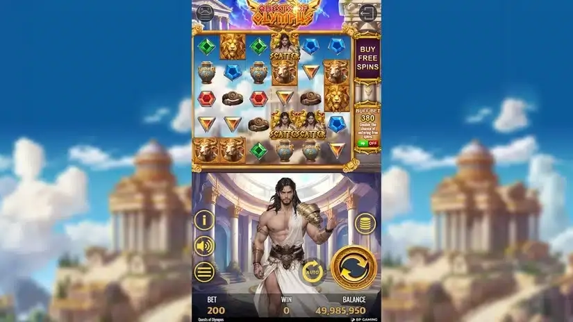 Quests of Olympus slot screenshot 