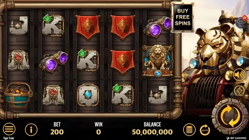 Tiger Train slot screenshot 