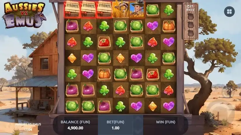 Aussies vs Emus slot screenshot 2