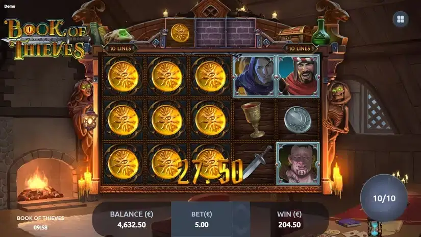 Book of Thieves slot screenshot 