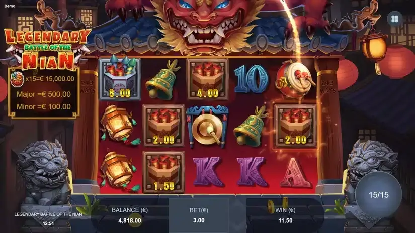 Legendary Battle of the Nian slot screenshot 