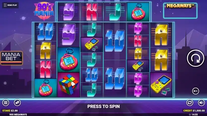 90’s Mania Megaways slot screenshot 1