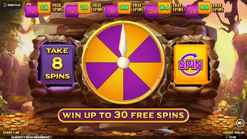 Almighty Bear Megaways slot screenshot 3