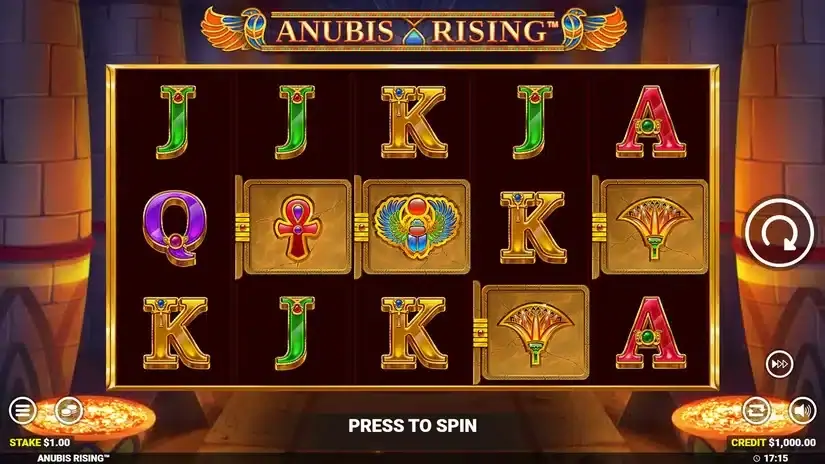 Anubis Rising slot screenshot 1