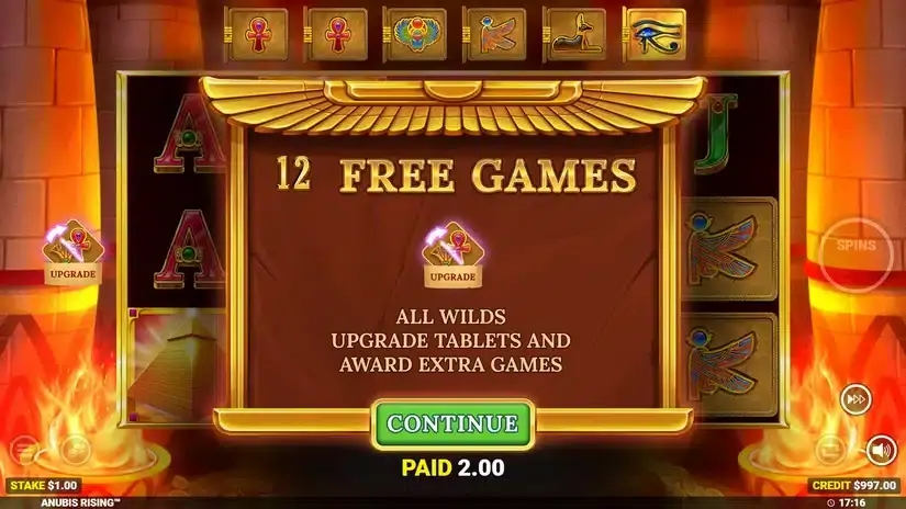 Anubis Rising slot screenshot 4