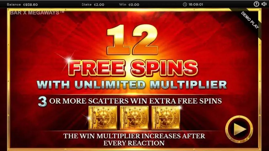 Bar-X Safecracker Megaways slot screenshot 4