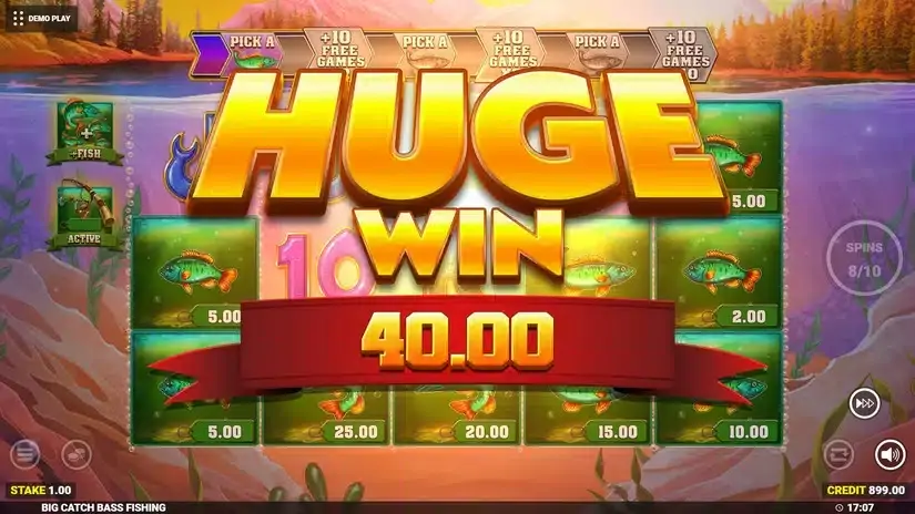 Big Catch Bass Fishing slot screenshot 