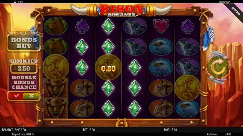 Bison Bonanza slot screenshot 3
