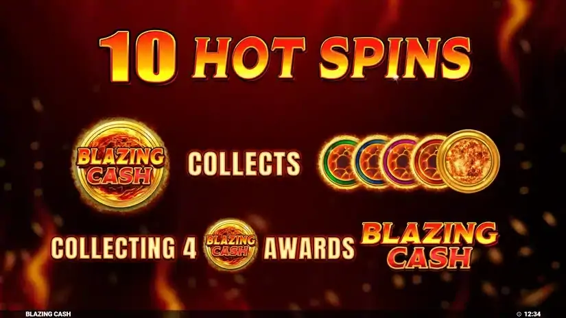Blazing Cash slot screenshot 5