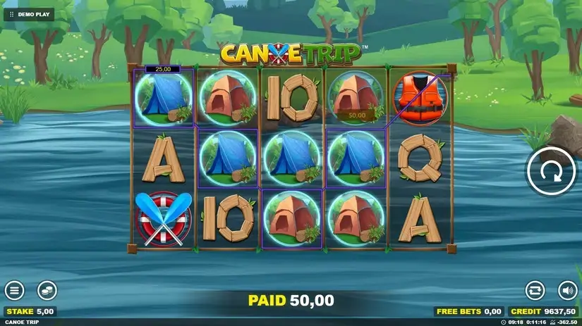 Canoe Trip slot screenshot 3