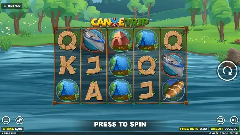 Canoe Trip slot screenshot 