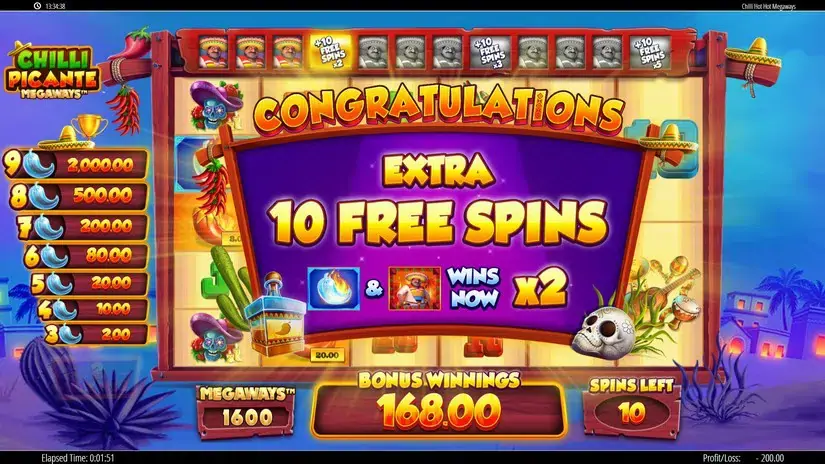 Chilli Picante Megaways slot screenshot 7