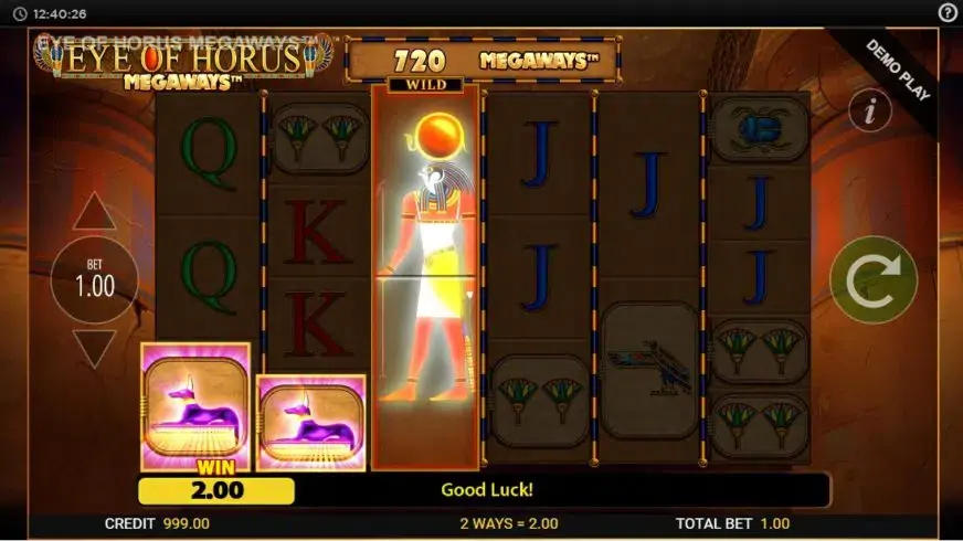 Eye of Horus Megaways slot screenshot 2