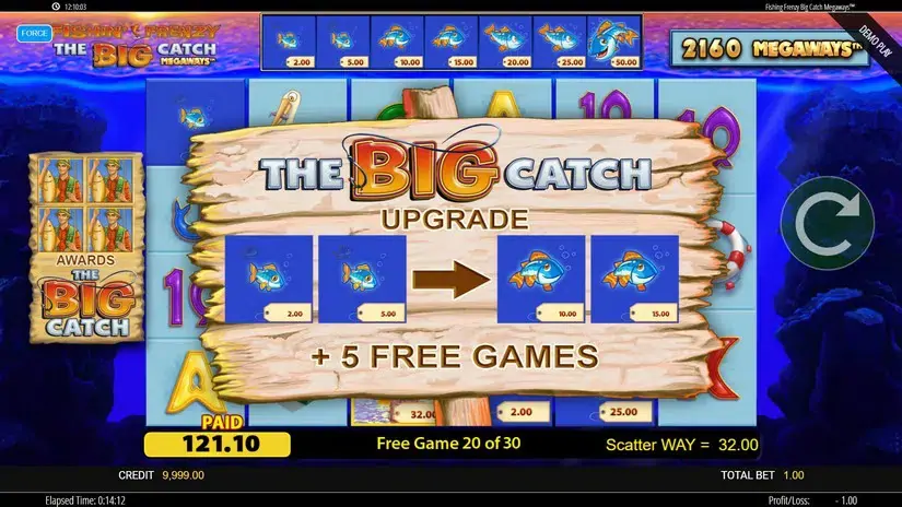 Fishin’ Frenzy The Big Catch Megaways slot screenshot 5