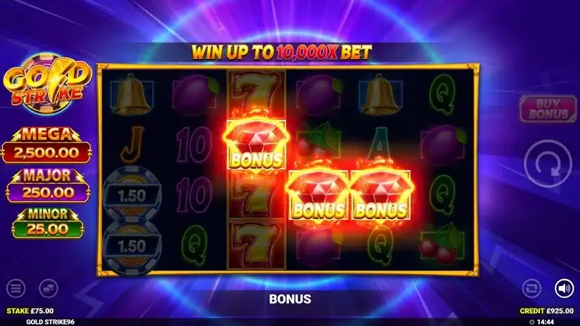 Gold Strike slot screenshot 2