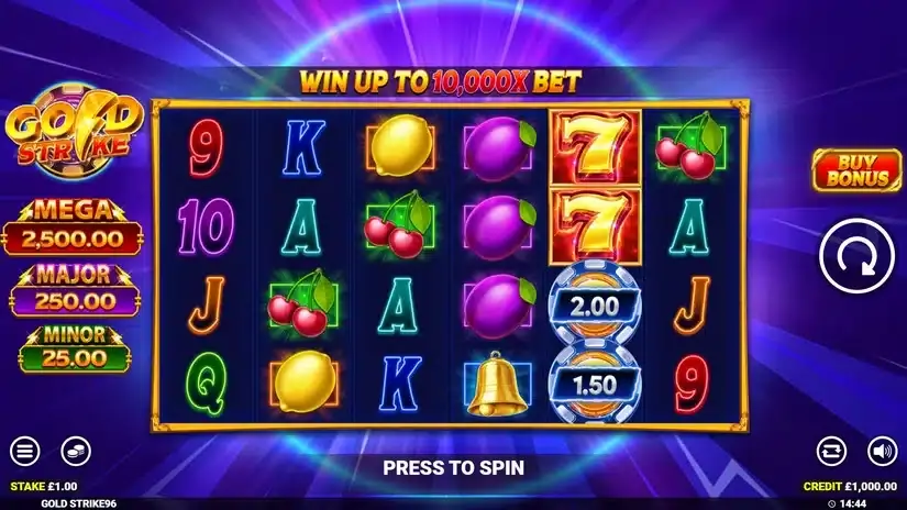 Gold Strike slot screenshot 1