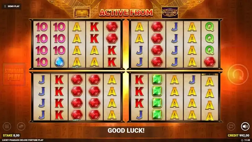 Lucky Pharaoh Deluxe slot screenshot 