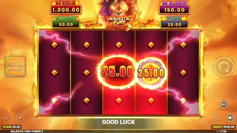 Majestic Fury Power 5 slot screenshot 