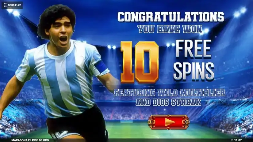 Maradona El Pibe De Oro slot screenshot 3