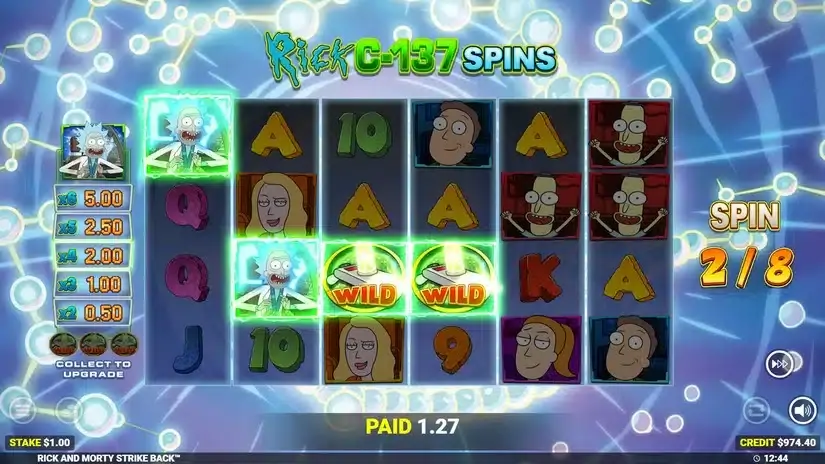 Rick And Morty Strike Back slot screenshot 