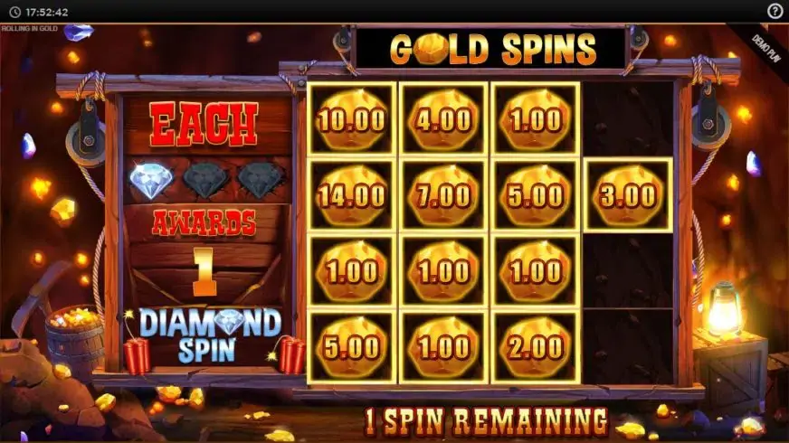 Rolling in Gold slot screenshot 3