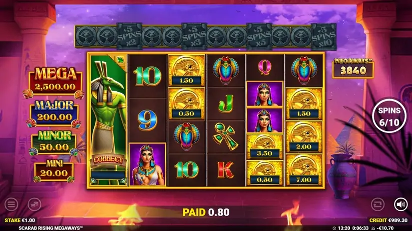Scarab Rising Megaways slot screenshot 6